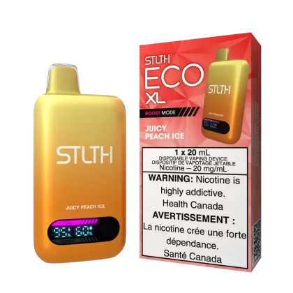 STLTH ECO XL - Juicy Peach Ice - 20 mg/mL (wholeseller) - Excise ON, 20 mg/mL (wholeseller) - Excise AB (4D260A)