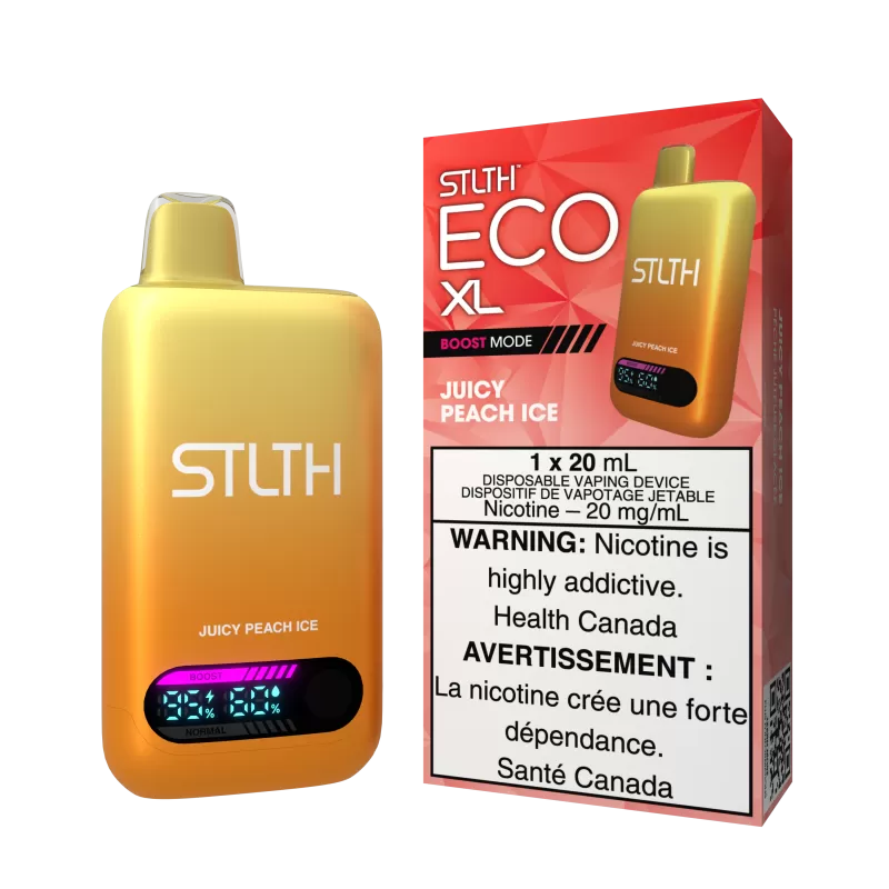 STLTH ECO XL - Juicy Peach Ice - 20 mg/mL (wholeseller) - Excise ON, 20 mg/mL (wholeseller) - Excise AB (4D260A)