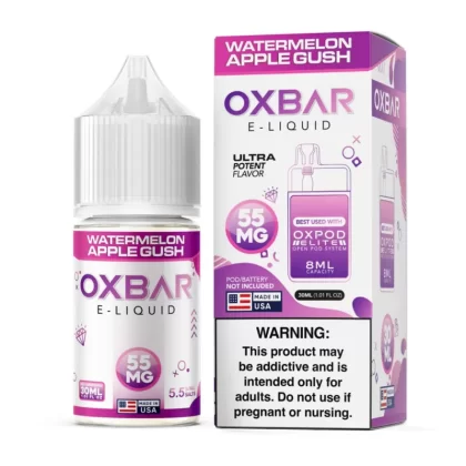 Watermelon Apple Gush Tobacco Free Nicotine Salt 30ml | Pod x Oxbar Juice