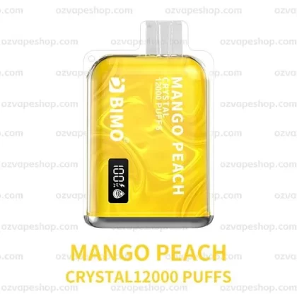 BIMO Crystal 12k Puffs- Mango Peach - Ozvapeone (4B60EE)