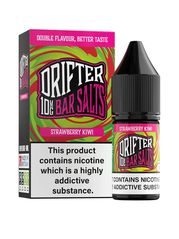 Strawberry Kiwi Drifter Bar Salts E-Liquid - 10mg