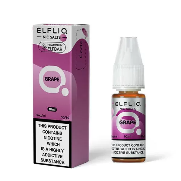 Elfliq Grape Nic Salts by Elf Bar