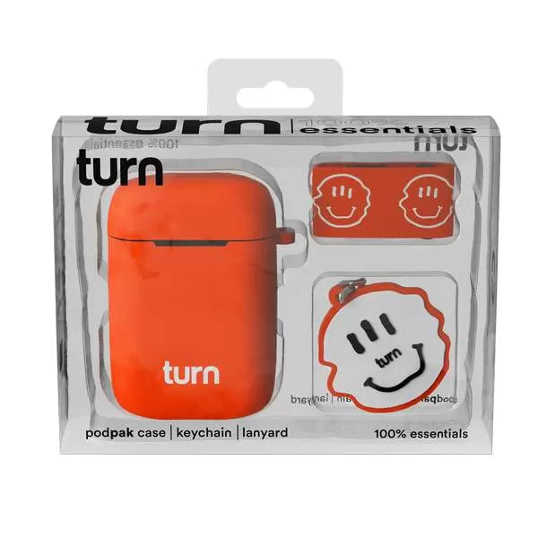 Turn Hemp 100% Essentials Kit – Smiley Podpak Silicone Case - Black, White - Image 3
