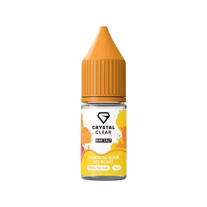 Crystal Clear Bar Salts Tropical Sour Iced Blast Nic Salt Vape Juice - 10mg