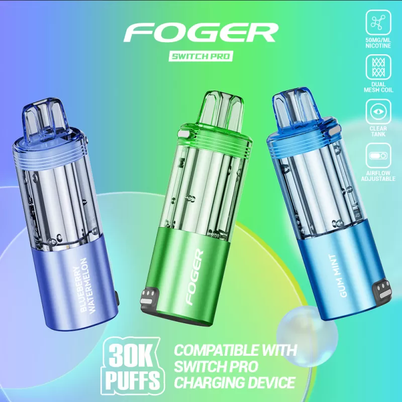 Made in USA | FOGER Switch Pro 30K Disposable Device POD - 30,000 Puff - Blueberry Watermelon