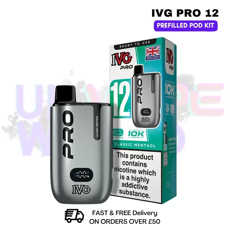 Classic Menthol IVG Pro12 Prefilled Pod Kit