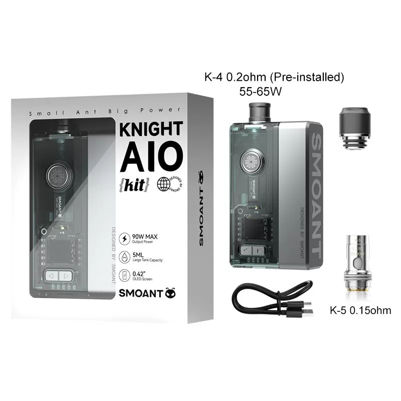 Smoant Knight AIO Boro Kit 90W - Deep Sea Blue - Image 3