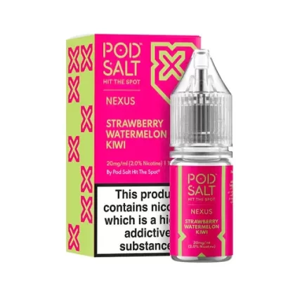 Pod Salt Nexus Strawberry Watermelon Kiwi Nic Salt - 10mg - Vape Product