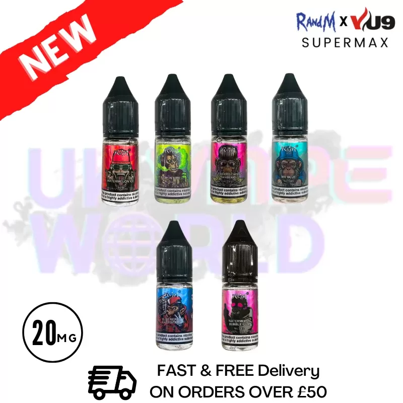 RandM (NEW) SuperMax 9000 Puff eLiquid – ONLY £1.79