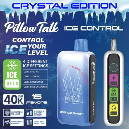 Pillow Talk Ice Control IC40000 "Crystal Edition" Disposable - 40000 Puffs - Cherry Lemon