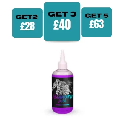 Mammoth Juice E-liquid 500ml - Strawberry Raspberry / No