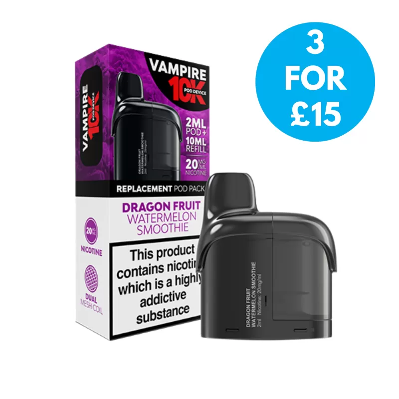 Vampire Vape 10k Replacement Prefilled Pods 20mg (2%) - Vape Co