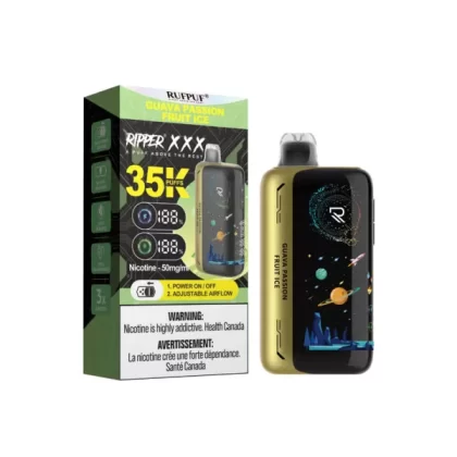 RufPuf Ripper XXX 35K Puffs Disposable Vape 50mg – Guava Passion Fruit Ice