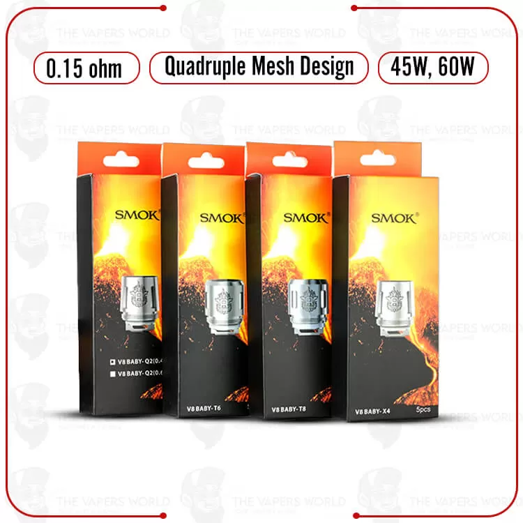 Smok TFV8 Baby X4 Replacement Coils - Thevapersworld