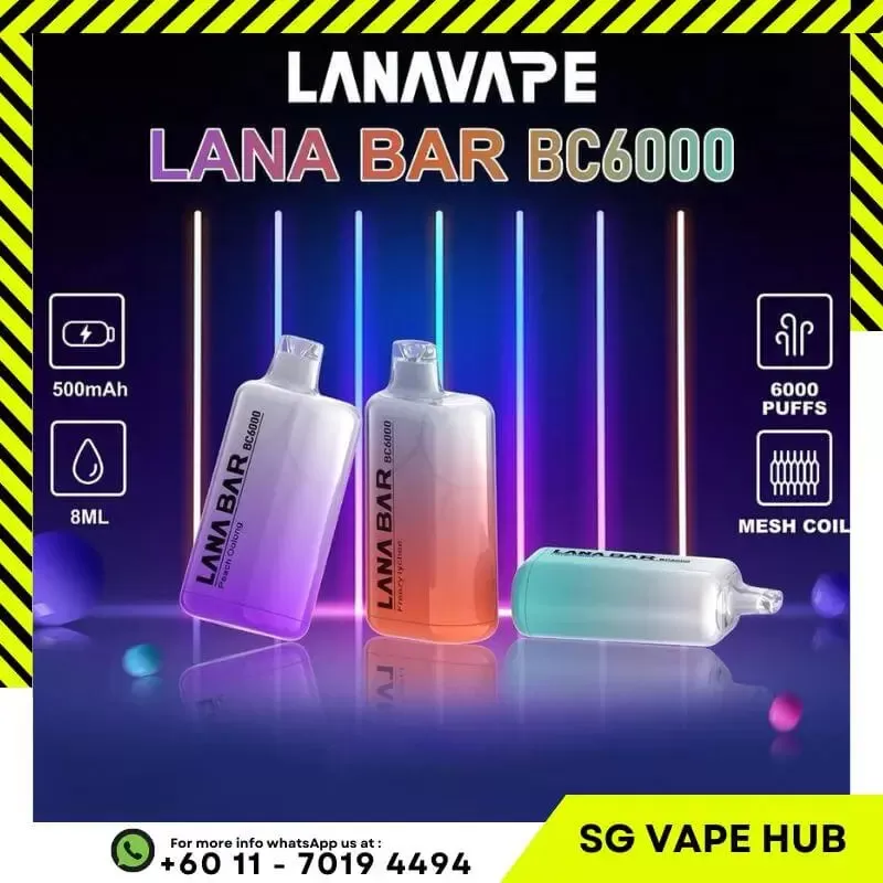 LANABAR BC 6000 Puffs - Peach Oolong - Image 2