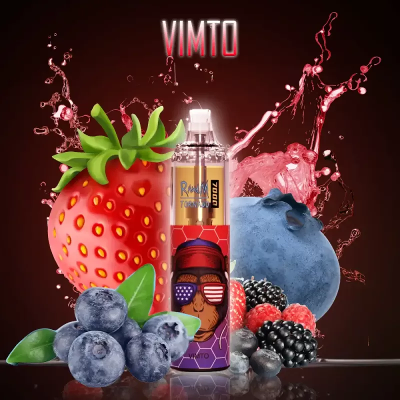 FUMOT Vimto Randm Tornado 7000 Puff Bar R and M Pack Of 10 Vape Pen