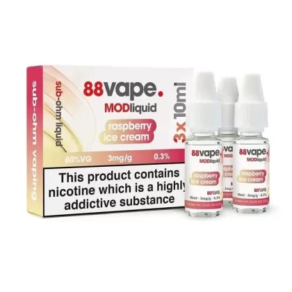 88vape Raspberry R MOD E Liquid (3 x 10ml)