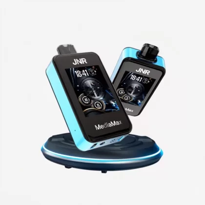 JNR MediaMax 40000 Puffs Smart 40k Disposable Vape 2.4” HD - Blue Razz Ice, Strawberry Ice; 2-nicotine (6F33C7)