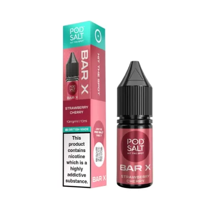 Strawberry Cherry Nic Salt E-Liquid by Pod Salt Bar X - Ukecigstore