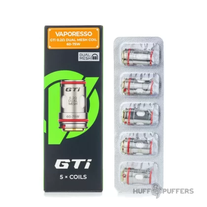Vaporesso GTi Coils - 0.2 ohm (60-75W), 0.4 ohm (50-60W)