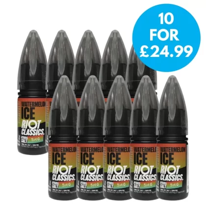 Box of 10 – 5mg Riot Squad Original Nic Salts 10ml - Vape Co