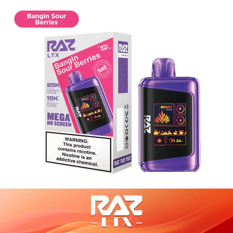 RAZ LTX 25K Puff Disposable Device – 25000 Puffs - Iced Blue Dragon - Image 2