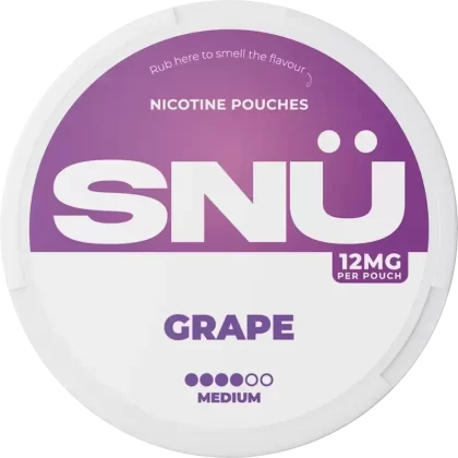SNÜ Grape Nicotine Pouches By Bar Juice - Strength#9mg>12mg>18mg