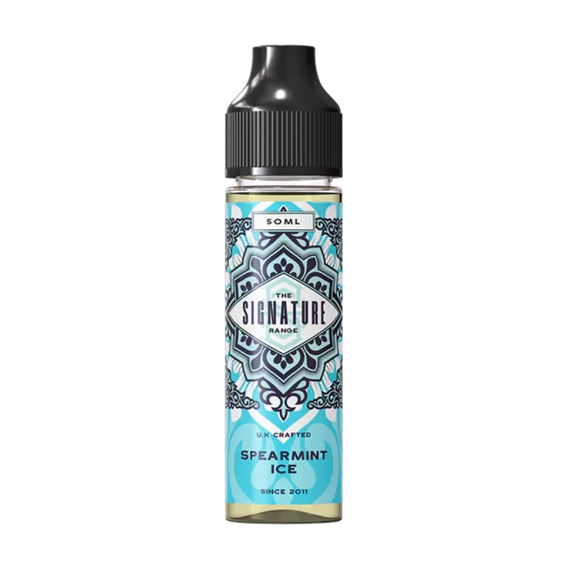 Spearmint Ice by The Signature Range 50ml - NIC SALT SHOT (+£0.99) - Vapeshop Co