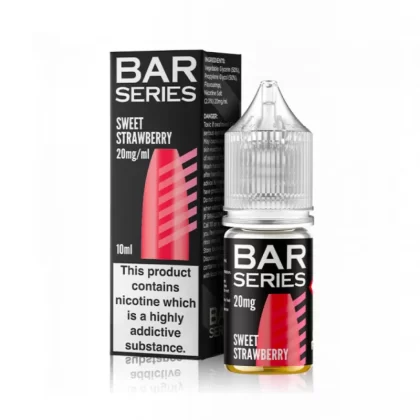 Bar Series Sweet Strawberry 5mg & 10mg Salt Nicotine E-Liquid - Vapourdays Co