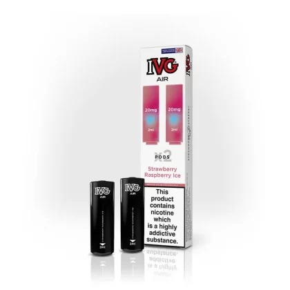 IVG Air Strawberry Raspberry Ice Prefilled Vape Pods – 20mg