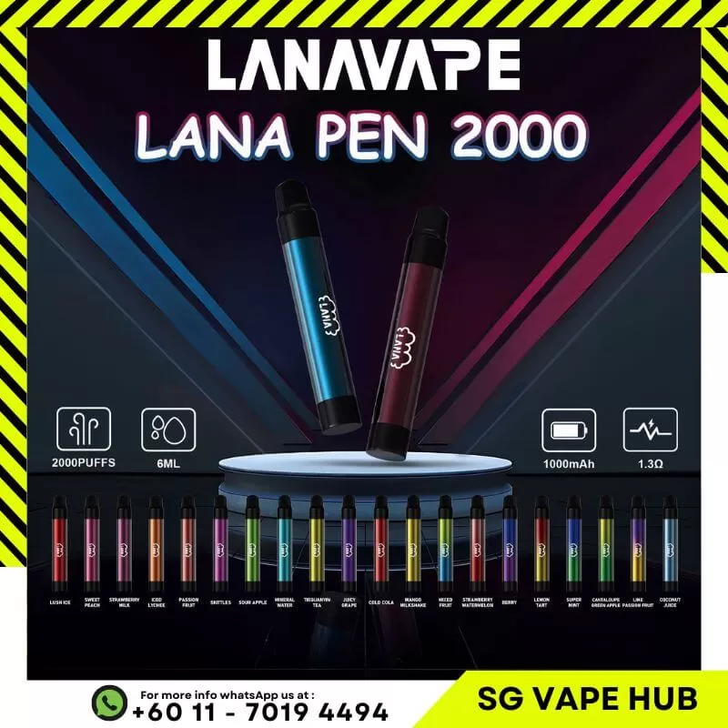 LANA PEN 2000 Puffs - Juicy Grape - Image 2
