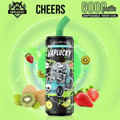 Vaplucky Cheers – Strawberry Kiwi (6000 Puffs)