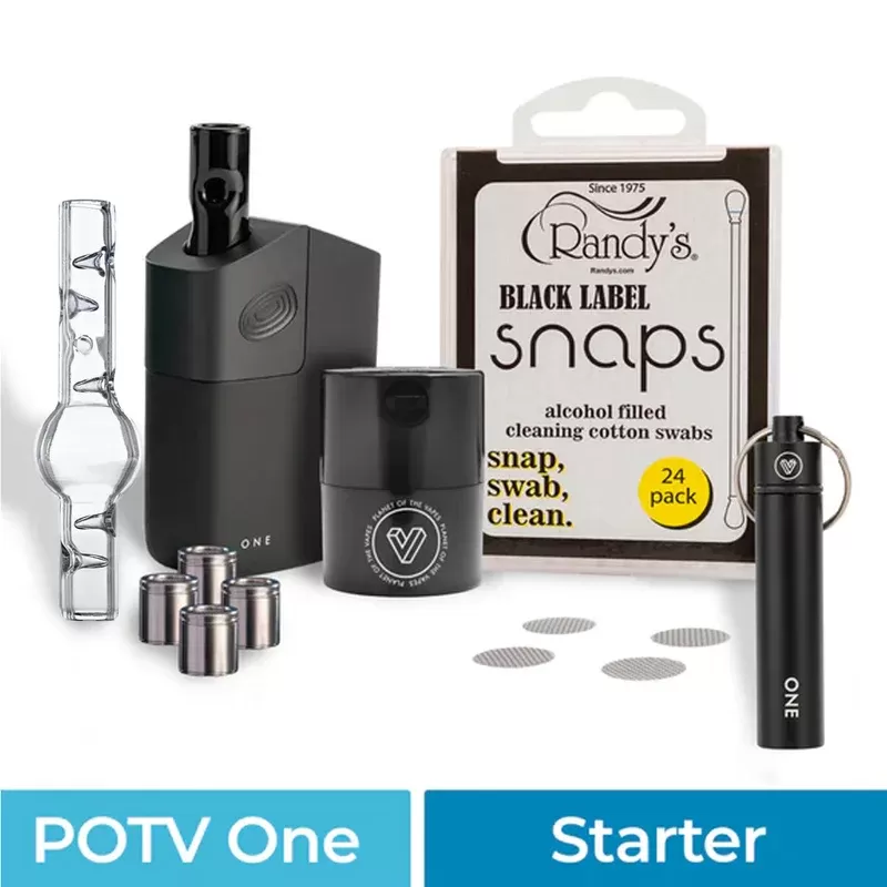 POTV ONE Starter Vaporizer Kit - Color#Black>Teal