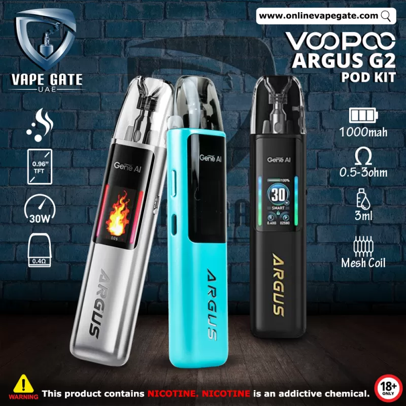 VOOPOO ARGUS G2 30W POD SYSTEM - Iris Blue - Onlinevapegate