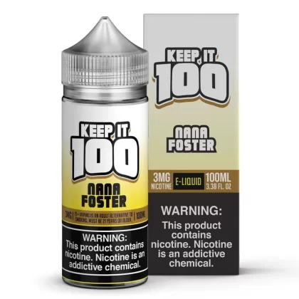 Keep It 100 Nana Foster eJuice - Vape Product; Vape Product, Vape Product (769D74)