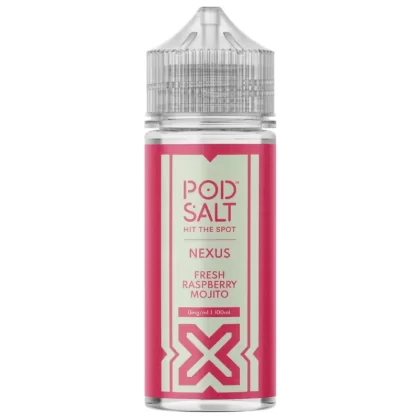 POD SALT NEXUS FRESH RASPBERRY MOJITO 100ML SHORTFILL E-LIQUID