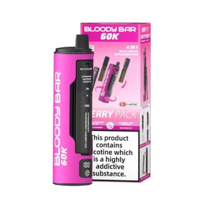 Bloody Bar 60K 4-in-1 Prefilled Pod Kit - Strawberry Pack