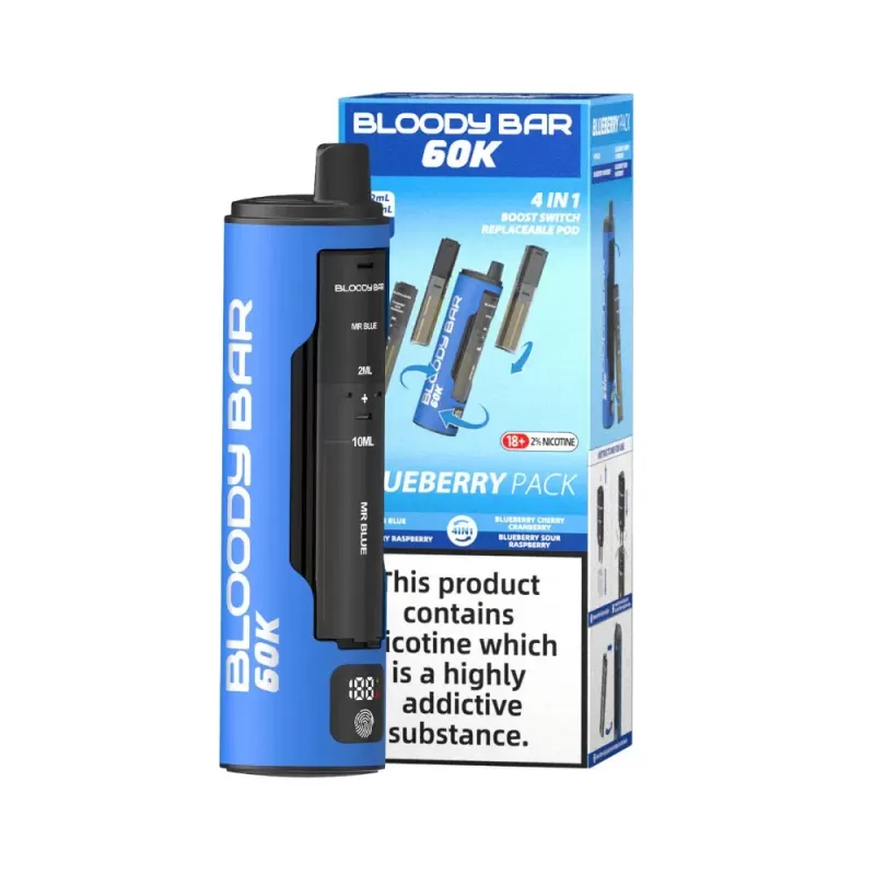 Bloody Bar 60K 4-in-1 Prefilled Pod Kit - Strawberry Pack - Image 2