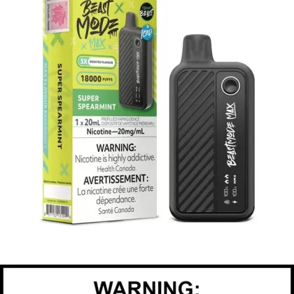 Super Spearmint Iced Flavour Beast Beast Mode Max Disposable Vape