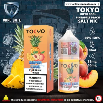 Tokyo Super Cool Pineapple Peach Saltnic 30ml