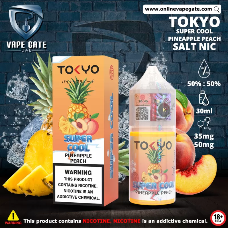 Tokyo Super Cool Pineapple Peach Saltnic 30ml