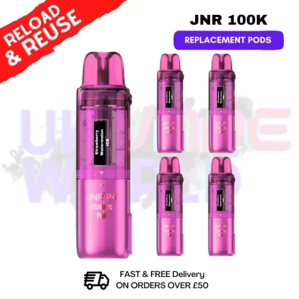 Strawberry Watermelon ICE JNR 100k Sterllarc Replacement Pods Box Of 5