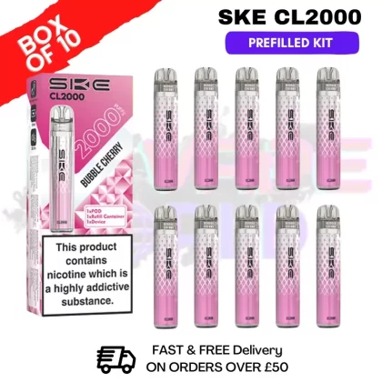 Bubble Cherry SKE CL2000 Kits Box Of 10 – £39.99