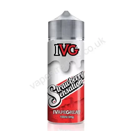 IVG Strawberry Sensation E-Liquid Shortfill - Vapestreams Co