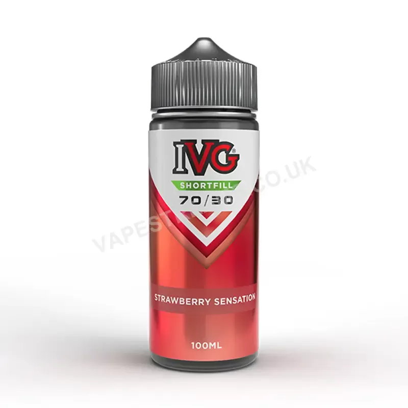 IVG Strawberry Sensation E-Liquid Shortfill - Vapestreams Co - Image 2