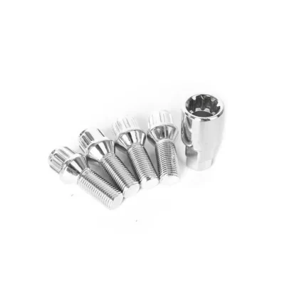 Wheel Lock Kit 14mm – Cone Seat (Silver)
