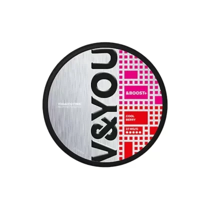 27 mg V&YOU Boost+ Nikotinbeutel-Paket – 20 Beutel (Zeitlich begrenzt: Kaufen Sie 1 und erhalten Sie 1 gratis)