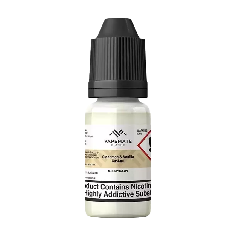 Vapemate Classic Cinnamon & Vanilla Custard 10ml - 18mg (Discontinued) - Vapeshop Co