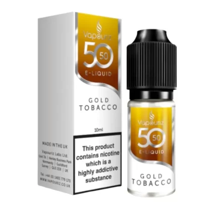 Gold Tobacco E-Liquid 50/50 Series by Vapouriz (10ml) - 6mg