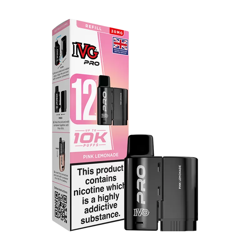 Pink Lemonade IVG Pro 12 Refill Pack - 20mg